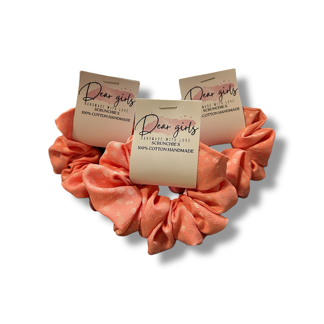 Scrunchies - Small Sunset Coral